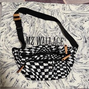 MZ Wallace Black and White Belt Bag